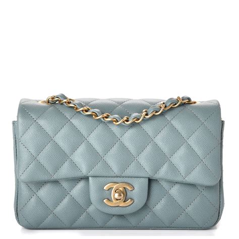 CHANEL Iridescent Caviar Quilted Mini Rectangular Flap